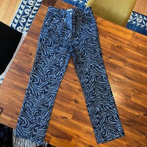 Miaou "Junior" Jeans - Blue Zebra Print (27)